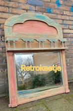 Shabby/India/Antieke/Halspiegel/Spiegel, Antiek en Kunst, Ophalen, Rechthoekig