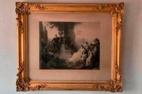Fotogravure Le Tasse à la Cour de Ferrare Edouard Ender, Antiek en Kunst, Kunst | Schilderijen | Klassiek, Ophalen of Verzenden
