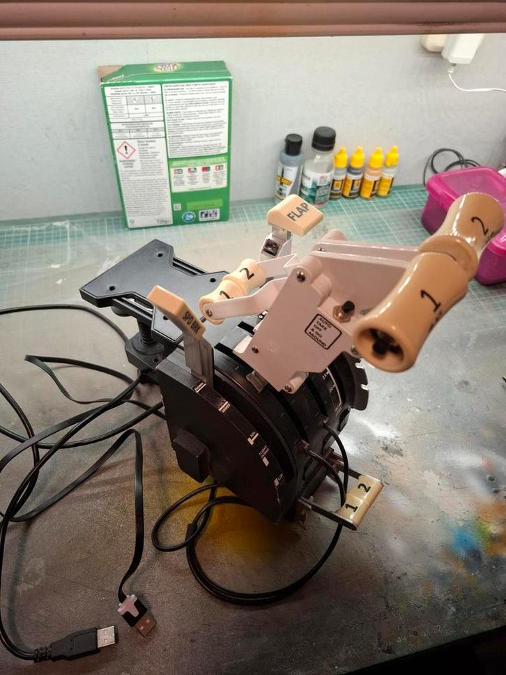 Logisch Flight Throttle + 737 Speedbrake, Computers en Software, Joysticks, Gebruikt, Ophalen of Verzenden