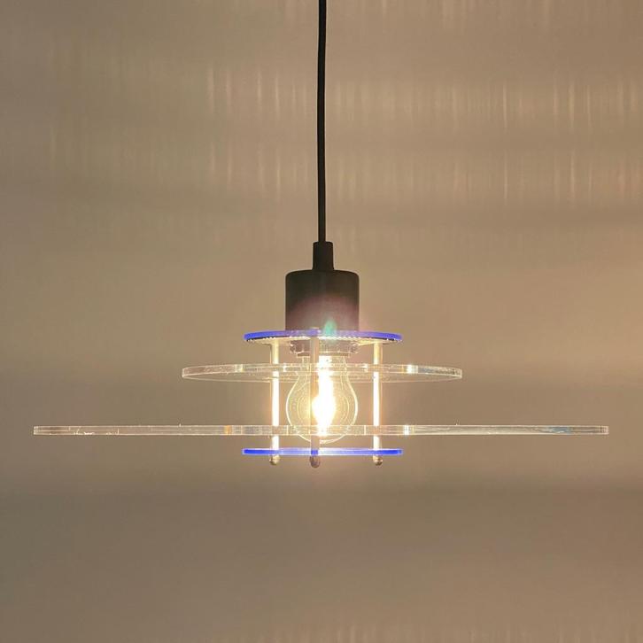 Design Light Denmark LAMP vintage Space Age PostModern retro, Huis en Inrichting, Lampen | Hanglampen, Gebruikt, Minder dan 50 cm