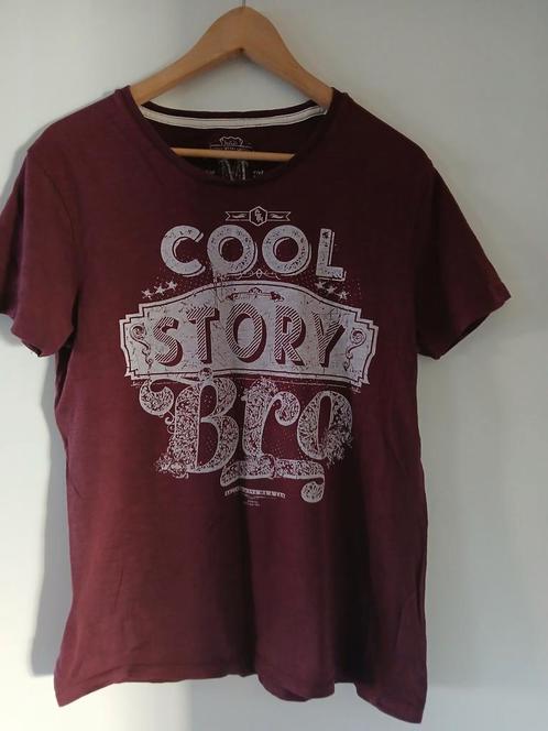Bordeaux rood tshirt merk c en a, Kleding | Heren, T-shirts, Zo goed als nieuw, Maat 48/50 (M), Rood, Ophalen of Verzenden