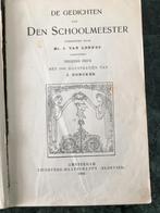 Den Gedichten van den Schoolmeester - van Lennep - 1901, Antiek en Kunst, Antiek | Boeken en Bijbels, Ophalen of Verzenden, Jacob van Lennep