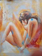 Schilderij van Silvija Lezaic - Naaktfiguur, Antiek en Kunst, Ophalen of Verzenden
