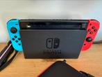 Nintendo Switch V2 + controller + case (games in overleg), Spelcomputers en Games, Ophalen of Verzenden, Zo goed als nieuw, Met 2 controllers