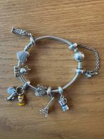 Disney pandora armband met leuke bedels, Sieraden, Tassen en Uiterlijk, Armbanden, Ophalen of Verzenden, Zo goed als nieuw, Zilver