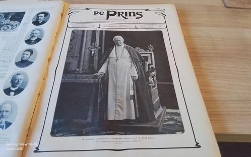 Gebonden weekblad  DE PRINS uit het jaar 1908, Verzamelen, Tijdschriften, Kranten en Knipsels, Tijdschrift, Nederland, Voor 1920