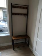 Kapstok met schoenenrek zwart met hout, Zo goed als nieuw, 150 tot 200 cm, Hout, Ophalen