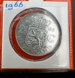 Nederlandse zilveren Juliana Rijksdaalder 1966, Koningin Juliana, Zilver, Ophalen of Verzenden, Losse munt