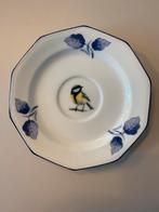 Vintage Bavaria Winterling porseleinen bordje koolmees, Ophalen of Verzenden