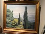 Schilderij met Toscaans Landschap, Antiek en Kunst, Ophalen of Verzenden