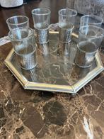 Marokkaanse theeglazen met dienblad, Ophalen of Verzenden, Zo goed als nieuw, Overige typen