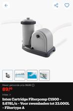 Zwembad pomp krachtig Intex C1500, Ophalen of Verzenden, Zo goed als nieuw
