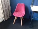 Bordeaux rood fluweel stoel, Ophalen, Nieuw, Rood, Eén