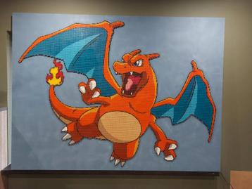 grote Pokémon Charizard pixel art beschikbaar voor biedingen