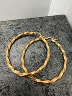 14k gouden wokkel oorbellen BLACK friday actie, Ophalen of Verzenden, Goud, Goud