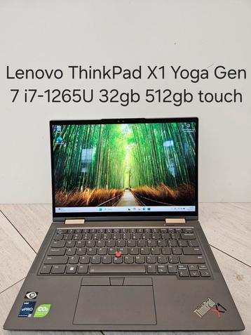 Als nieuw: Lenovo ThinkPad X1 Yoga Gen 7 i7-1265U 32gb 512gb beschikbaar voor biedingen