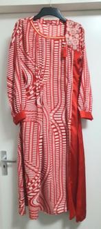 Rood wit zijde geborduurde jurk tuniek top, Kleding | Dames, Jurken, Ophalen of Verzenden, Nieuw, Maat 36 (S), Rood
