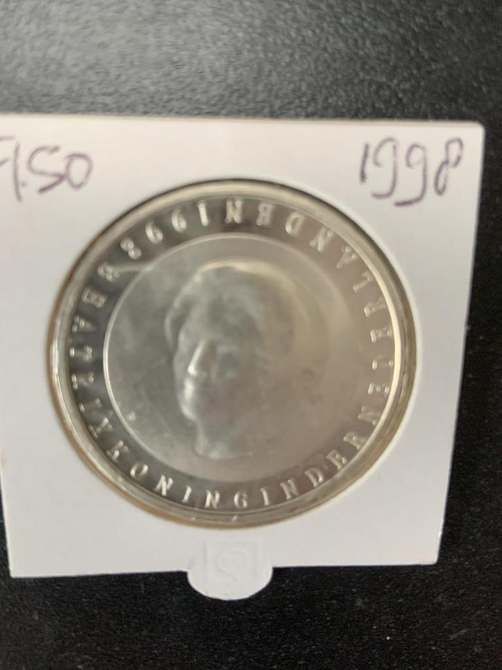 bijzondere 50 gulden Beatrix, Postzegels en Munten, Munten | Nederland, Losse munt, 50 gulden, Koningin Beatrix, Zilver, Ophalen of Verzenden
