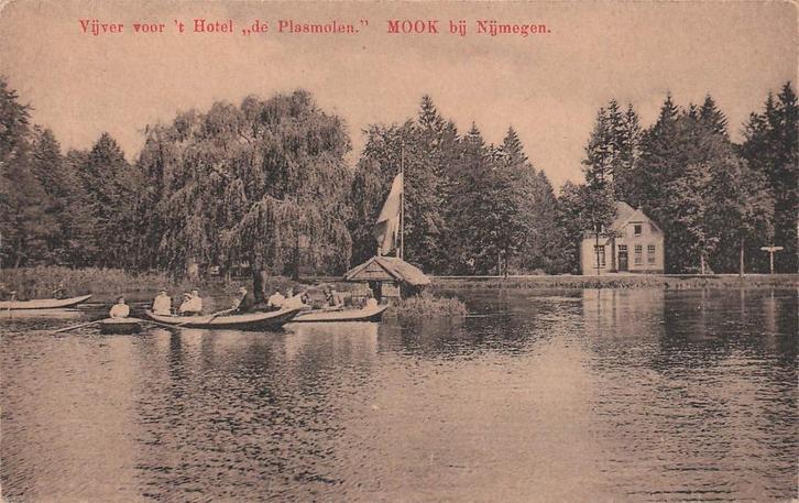 JL1155 Mook Vijver hotel de Plasmolen 1910-20, Verzamelen, Ansichtkaarten | Nederland, Gelopen, Limburg, Voor 1920, Verzenden
