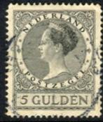Nederland Wilhelmina type VETH, 5 Gulden, pracht stempel., Postzegels en Munten, Postzegels | Nederland, Verzenden, Na 1940, Gestempeld
