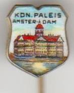 Kon. paleis Amsterdam emaille vintage speld, Verzamelen, Speldjes, Pins en Buttons, Verzenden, Zo goed als nieuw