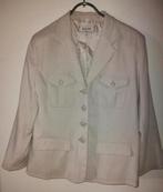 Mooi beige / creme jasje , maat 46 , valt als 40/42, Ophalen of Verzenden, Maat 46/48 (XL) of groter, Beige