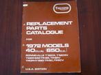 Triumph 1972 T120R RV TR6R V TR6C parts catalogue Bonneville, Motoren, Handleidingen en Instructieboekjes, Ophalen of Verzenden