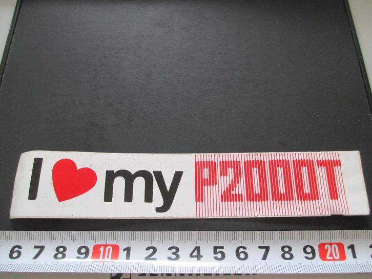 sticker I LOVE MY P2000T - philips computer, Verzamelen, Stickers, Zo goed als nieuw, Ophalen
