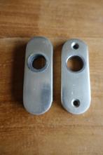 2 blinde ovale retro slotplaatjes van metaal, Ophalen of Verzenden, Huis en Inrichting