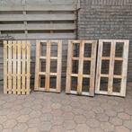 4x Pallets - 120x60 cm - Gebruikt, Doe-het-zelf en Verbouw, Hout en Planken, Gebruikt, Minder dan 25 mm, Ophalen of Verzenden
