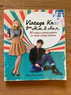 Vintage knits for him and her, Hobby en Vrije tijd, Ophalen of Verzenden, Gebruikt, Breien, Patroon of Boek