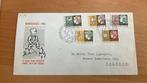 5 x FDC’s 1953-1960, Postzegels en Munten, Postzegels | Eerstedagenveloppen, Ophalen of Verzenden, Beschreven, Nederland