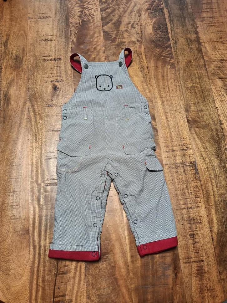 Jongens gevoerd tuinpak maat 74, Kinderen en Baby's, Babykleding | Maat 74, Zo goed als nieuw, Jongetje, Broekje, Ophalen of Verzenden