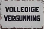 Volledige Vergunning reclamebord van metaal wandbord deco, Info@deconoord.nl, Deco Noord, Nieuw, Ophalen of Verzenden