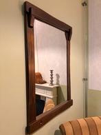 Houten wandspiegel – vintage stijl – ca. 90 cm hoog, Ophalen, Rechthoekig, Minder dan 50 cm, Minder dan 100 cm