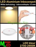 LED inbouw renovatie spot panel Rond wit 8 Watt Warmwit, LEDinbouwspot, Led, Metaal of Aluminium, Nieuw