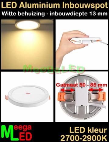 LED inbouw renovatie spot panel Rond wit 8 Watt Warmwit beschikbaar voor biedingen