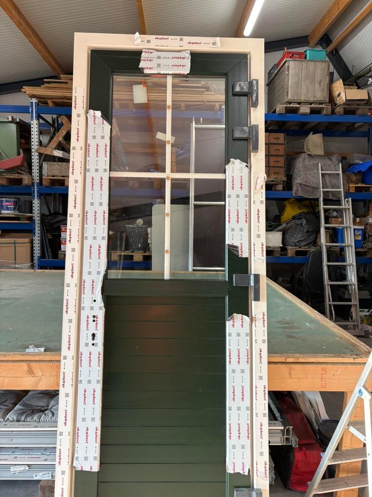 Kunststof deur, Kunststof, Deurkozijn, Nieuw, Inclusief glas