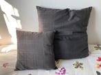 2 kussens antraciet grijs 70x70 en 45x45, Huis en Inrichting, Woonaccessoires | Kussens, Ophalen of Verzenden, Zo goed als nieuw