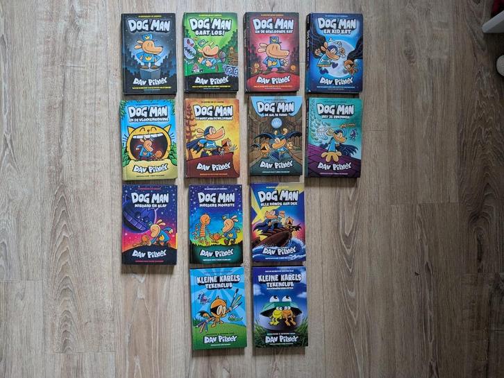 Diverse Dogman en Kleine Karels Tekenclub, Boeken, Kinderboeken | Jeugd | onder 10 jaar, Gelezen, Fictie algemeen, Ophalen of Verzenden