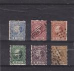 32.  1867-1968  Koning Willem III,   nrs. 7 - 12,  gebr., Postzegels en Munten, Postzegels | Nederland, Verzenden, T/m 1940, Gestempeld