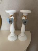 IKEA Kandelaars - Set van 2, Huis en Inrichting, Woonaccessoires | Kandelaars en Kaarsen, Overige materialen, Wit, Ophalen of Verzenden