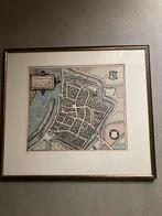 Oude vogelvluchtkaart van Venlo in lijst, Ophalen of Verzenden