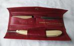 Oud scheermes/haarcutter in etui met reserve mesjes., Antiek en Kunst, Antiek | Gereedschap en Instrumenten, Ophalen of Verzenden