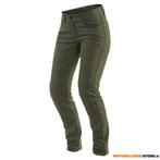 Dainese CLASSIC SLIM LADY TEX PANTS, Olijfgroen, Ophalen of Verzenden, Nieuw met kaartje