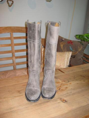 Sanches (Sendra) geheel leren cowboylaarzen grijs 36