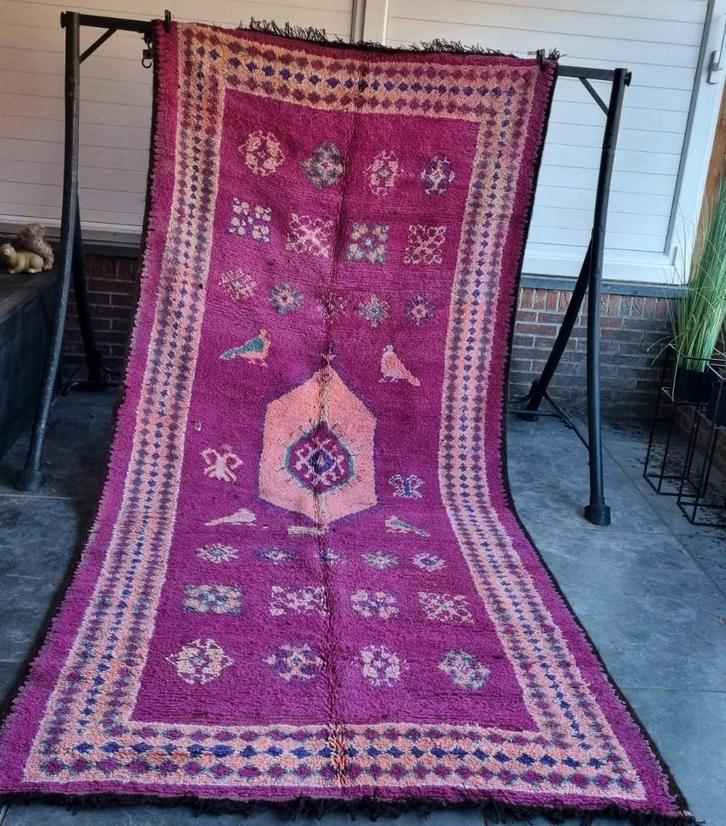 Beni mguild vloerkleed, marokkaans tapijt 155x350 cm, Huis en Inrichting, Stoffering | Tapijten en Kleden, Zo goed als nieuw, 200 cm of meer