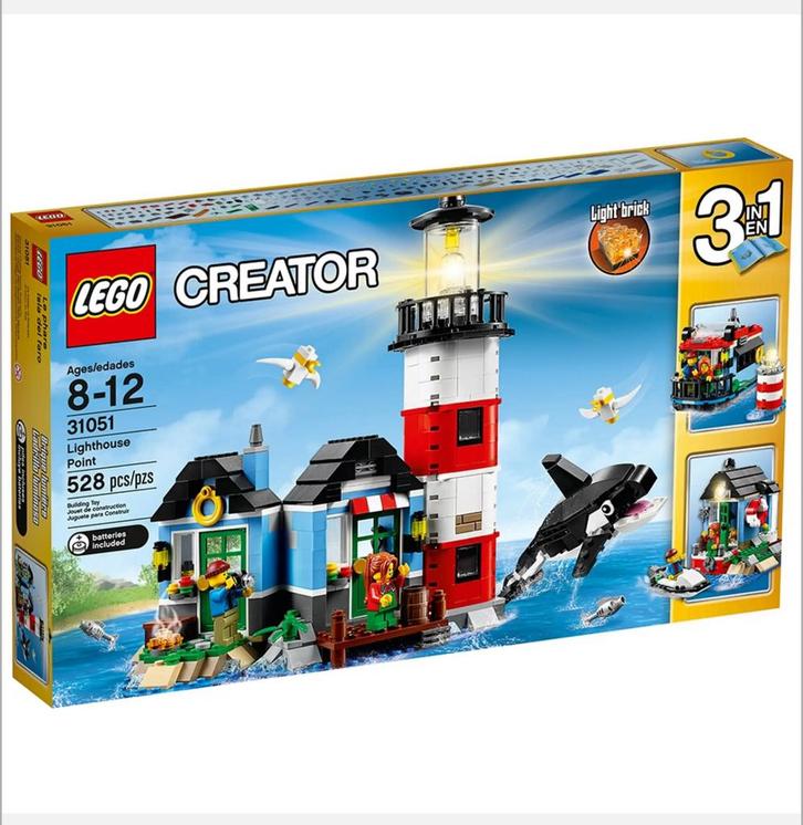 Lego Creator 31051 Vuurtoren, Kinderen en Baby's, Speelgoed | Duplo en Lego, Gebruikt, Lego, Complete set, Ophalen of Verzenden