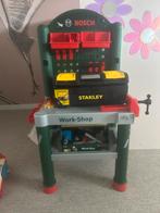 Speelgoed gereedschapstafel bosch met accessoires, Ophalen, Zo goed als nieuw