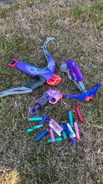 Nerf pistool boog 3x pijltjes schieten foam pijlen, Ophalen of Verzenden, Gebruikt